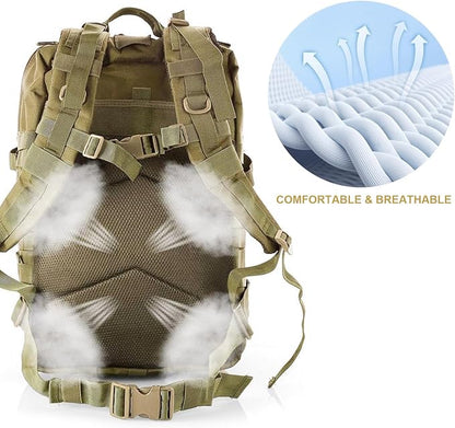 aiGear Tactical Backpack for Men, 45L Military Backpack, 3-Day Bug Out Bag for - Image 5