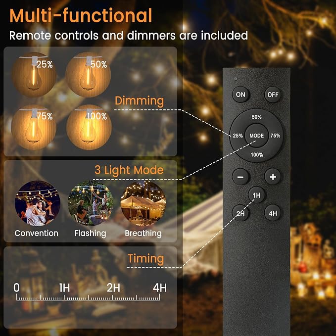 Outdoor String Lights, 75FT Patio Lights - Image 2