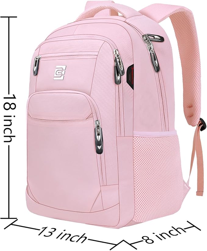 Volher Laptop Backpack, Business Travel Anti Theft Slim Durable Laptops Backpack - Image 3