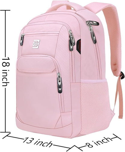 Volher Laptop Backpack, Business Travel Anti Theft Slim Durable Laptops Backpack - Image 3
