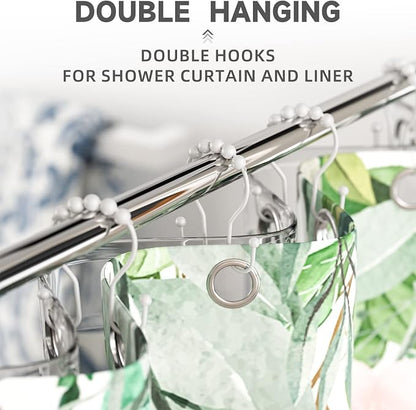 Bathway White Shower Curtain Hooks and Rings - Image 5