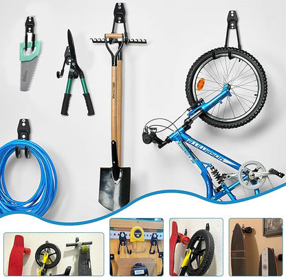 GeeWatom Garage Storage Utility Hooks，Garage Garden Tool Organizer，Steel Wall - Image 8