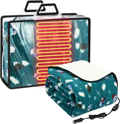 Riakrum 12V Car Heated Blanket for Cold by Riakrum