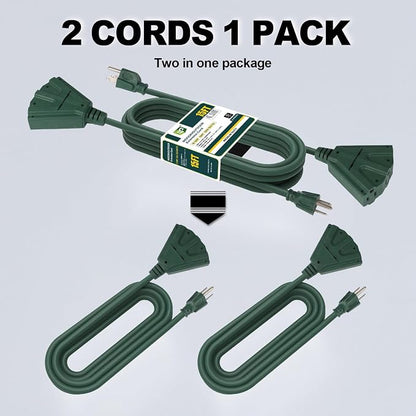 EP 2 Pack 15 Ft Outdoor Extension Cord - Image 3