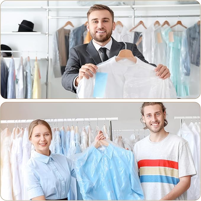 90 PCS Dry Cleaner Bags Plastic Clear 59 Inches, Garment Bags - Image 6