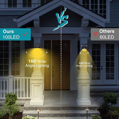 kolpop 6 Pack Solar Motion Lights Outdoor, 3 Modes/100LED Security Wireless - Image 3