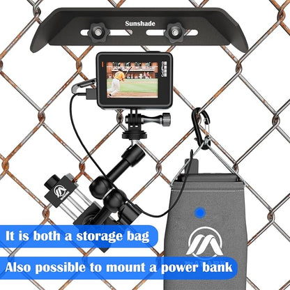 Cell Phone Fence Mount with Shade - Image 5