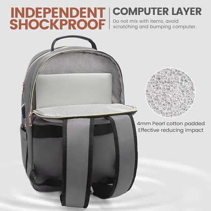 LOVEVOOK Laptop Backpack for Women 18.4 inch, Cute Womens Travel Backpack Purse - Image 3