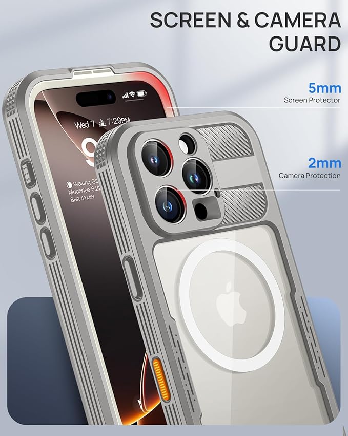 Lanhiem Magnetic for iPhone 16 Pro Max Case, IP68 Waterproof Dustproof Case - Image 7