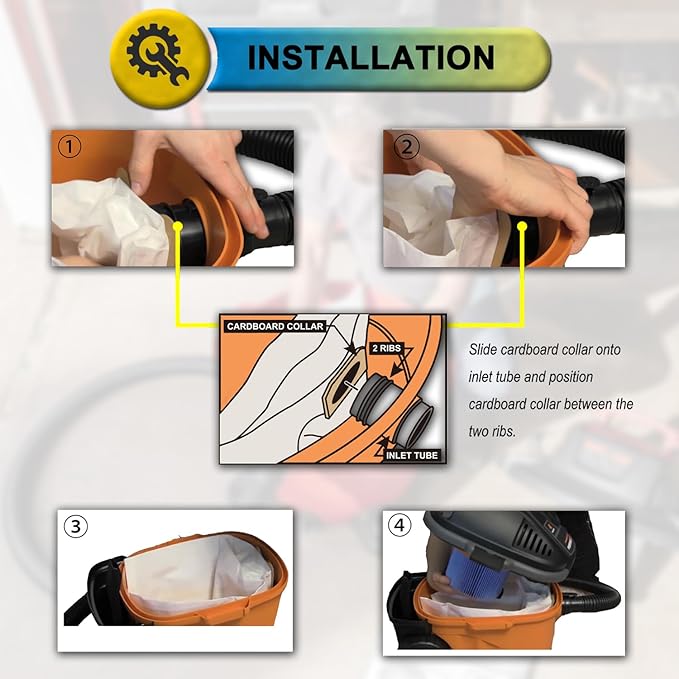 SpaceTent 15 Pack VF3501 Shop Vac Bags Size C, compatible - Image 4