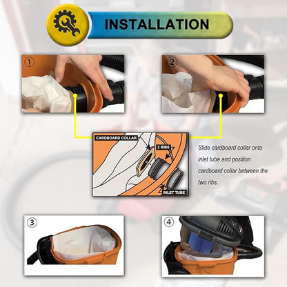 SpaceTent 15 Pack VF3501 Shop Vac Bags Size C, compatible - Image 4