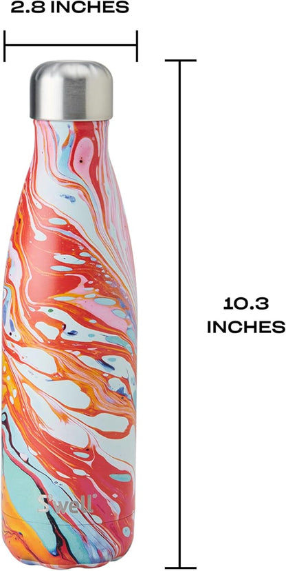 S'well Stainless Steel Water Bottle, Marble Swirl, Triple Layered Vacuum - Image 4