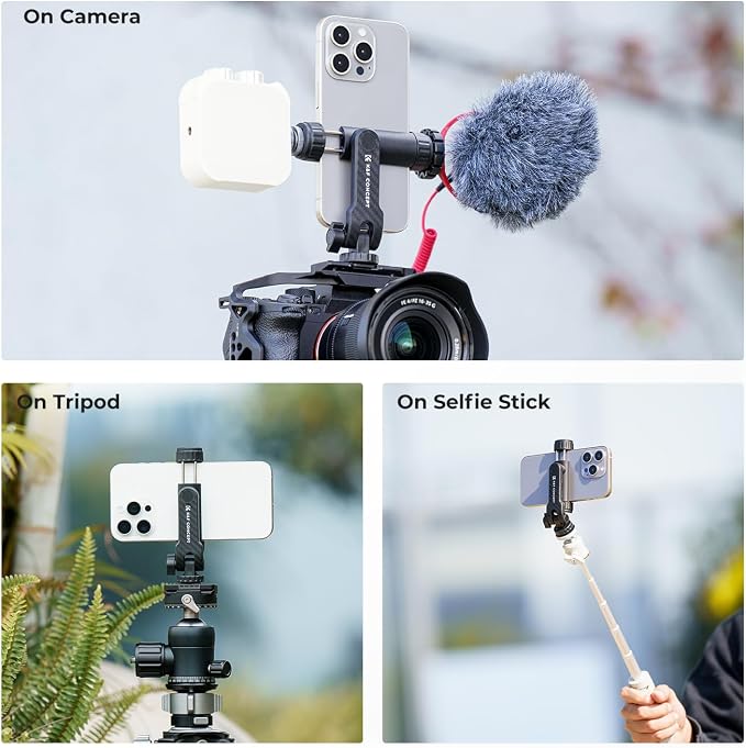 K&F CONCEPT Phone Tripod Mount, Universal Smartphone Adapter - Image 6