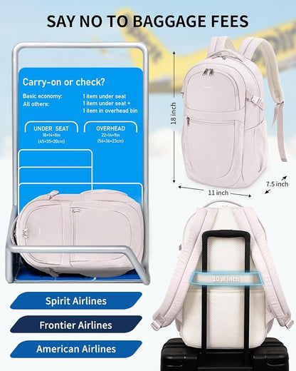 ECOHUB Travel Backpack for Women, 17.3 inch Suspended Laptop Backpack, Fashion - Image 8