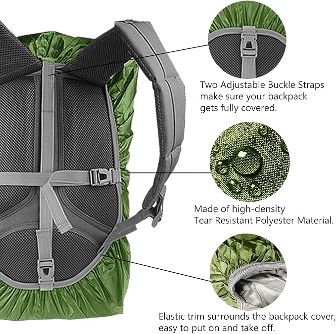 Frelaxy Waterproof Backpack Rain Cover, 10000mm Waterproof Level, Upgraded - Image 4