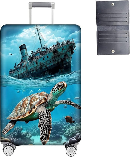 Luggage Cover Protector for 22-24 Inch Suitcases, TSA Approved Elastic Travel by Unknown