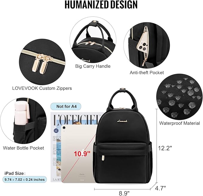 LOVEVOOK Mini Backpack Purse for Women Cute Small Backpack, Light Weight - Image 4