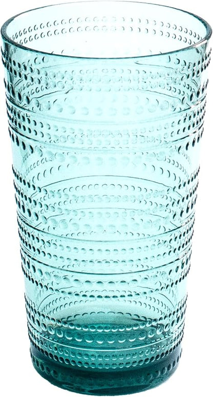 Beaded 16 oz Durable Acrylic Jumbo Drinking Glasses, Shatter-Resistant and - Image 2