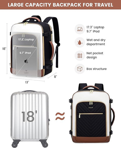 LOVEVOOK Large Travel Backpack for Women, TSA Carry on Backpack for Airplanes - Image 5