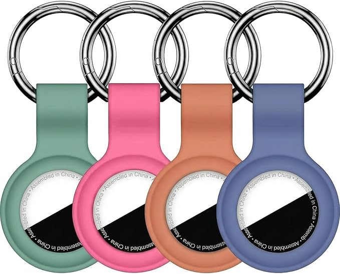 Linsaner Case for AirTag 2nd Gen & 1st Gen, Silicone Holder Keychain Key Ring by Linsaner