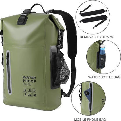 Waterproof Backpack, Waterproof Backpack That Can Float, Suitable - Image 7