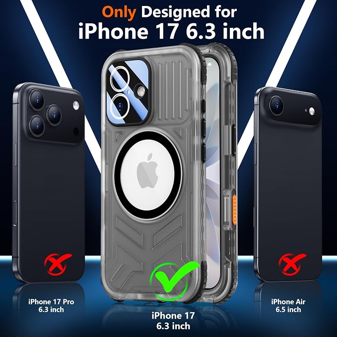 SPIDERCASE Magnetic for iPhone 17 Case Waterproof, 12FT Military Shockproof - Image 2