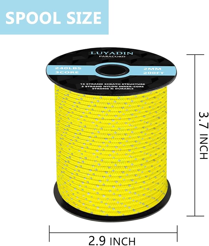 Reflective Paracord 240lb - Image 2