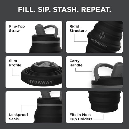 HYDAWAY 25oz Collapsible Water Bottle - Image 4