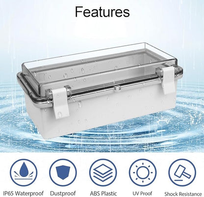 ABS Plastic Dustproof Waterproof IP65 Junction Box Hinged Shell Universal - Image 3