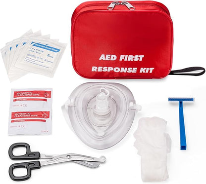 AED First Kit with CPR, Gauze Pads, and Cleansing Wipes by Medarchitect
