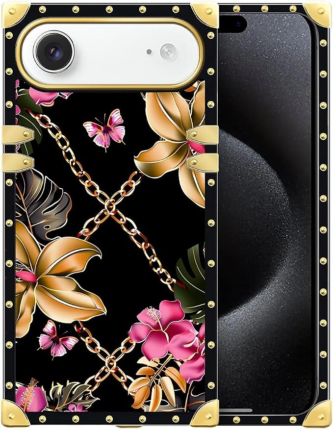 for iPhone 17 Air Case Luxury Golden Decoration by Unknown