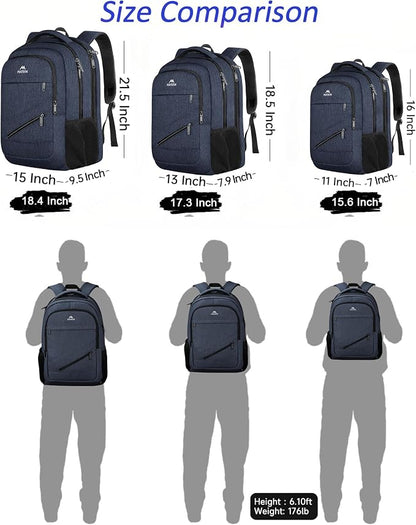 MATEIN 17 Inch Laptop Backpack, Large Work Backpack Travel Carry On TSA Approved - Image 8