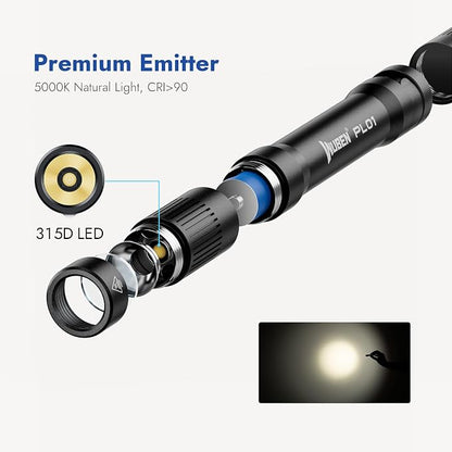 WUBEN PL01 Pen Light, 650 Lumens Pocket EDC Flashlight Rechargeable, Bright LED - Image 8
