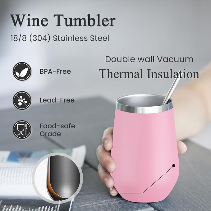 MEWAY Stemless 12oz Insulated Wine Tumbler - Image 2