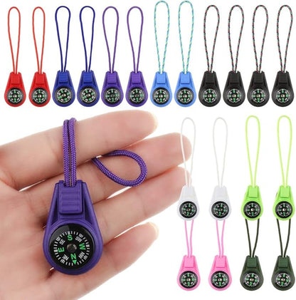 Mini Compass for Kids Compass Keychain，Button Compass Bulk kit，Paracord Hiking by LongSLong