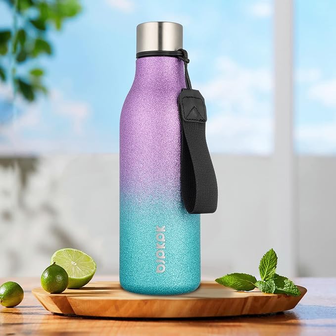 BJPKPK Insulated Water Bottles, 18 oz Stainless Steel Metal Water Bottle - Image 4