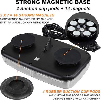 ASPL 48LED Roof Top Strobe Lights, High Visibility Emergency Safety Warning LED - Image 4