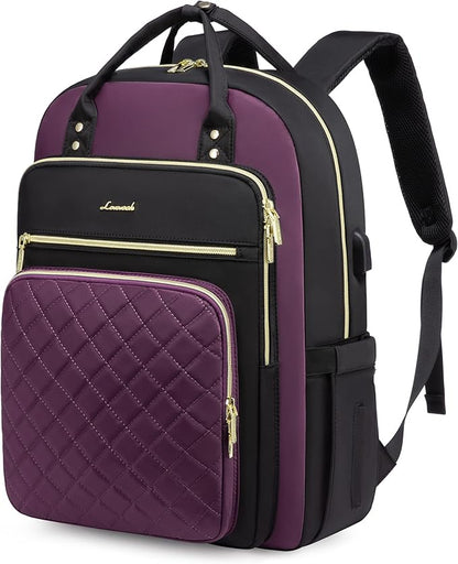 LOVEVOOK Laptop Backpack Purse for Women, Water Resistant Lightweight Daypacks by LOVEVOOK