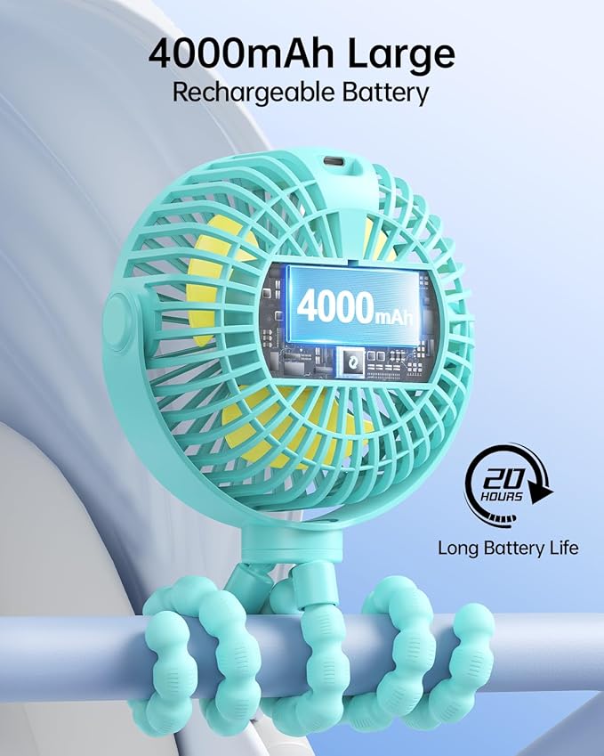 SWEETFULL Portable Stroller Fan - Image 4