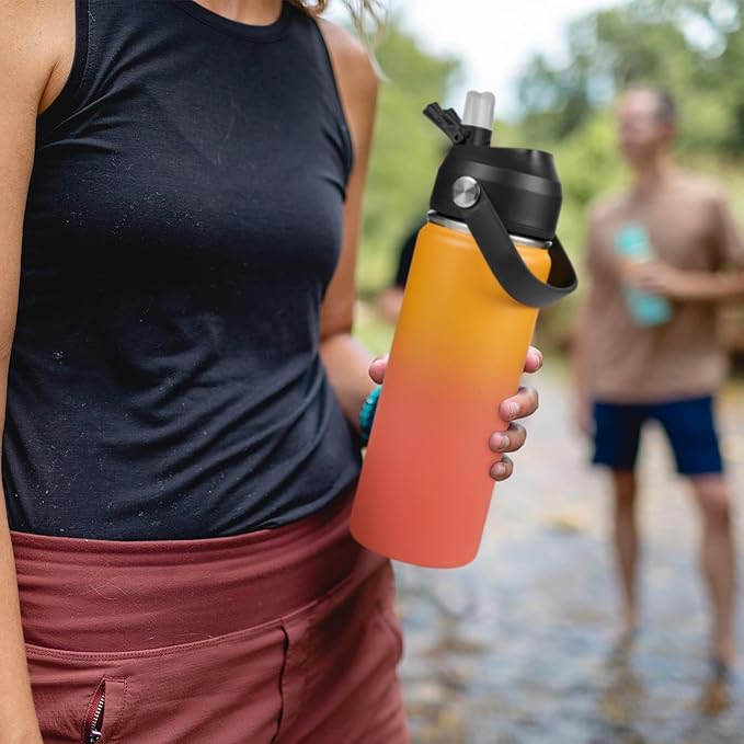 Fijinhom 18oz Insulated Stainless Steel Water Bottle, Wide Mouth Double Wall - Image 6