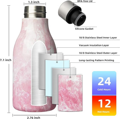 BJPKPK Insulated Water Bottles, 12oz Stainless Steel Metal Water Bottle - Image 3