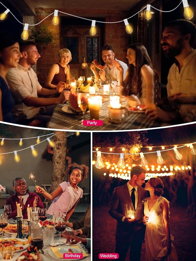 DAMAING Outdoor String Lights 300FT Waterproof Patio Lights - Image 2