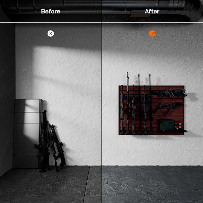 Hold Up Displays Gun Wall Mount Display, Modular Tactical Wall - Image 2