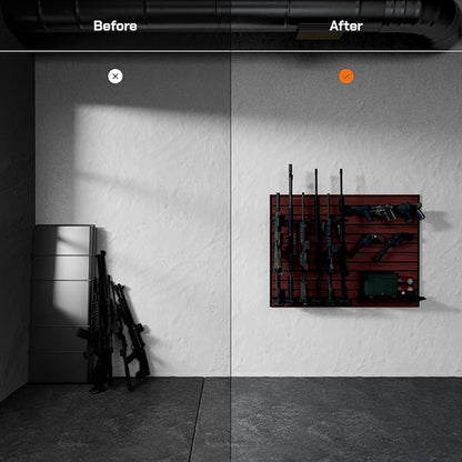 Hold Up Displays Gun Wall Mount Display, Modular Tactical Wall - Image 2