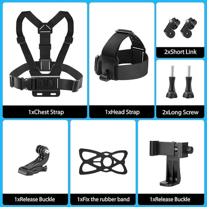 Chest Harness Head Strap Cell Phone Clip Kit - Image 8