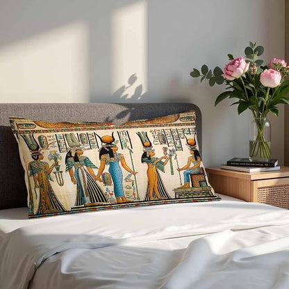 Old Egyptian Empire Couch Pillow Covers 12 X 20 0 Set of 2 Pillowcases - Image 4