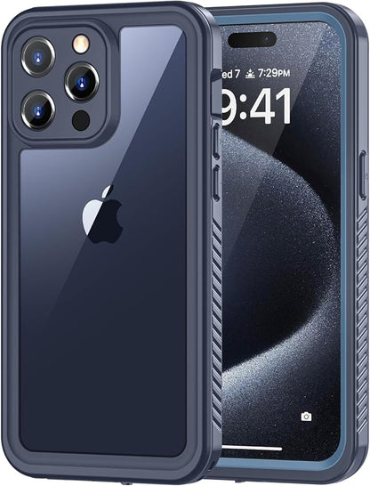 Lanhiem for 15 Pro Case, IP68 Waterproof Dustproof Shockproof Case by LanhiemHome