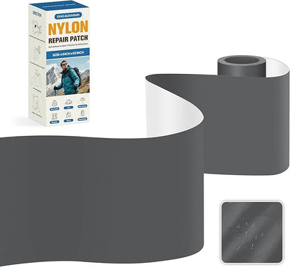 KING MOUNTAIN Self Adhesive Nylon Fabric Repair Tape, 4×63 Inches, Quick Down by ForABetterHomeLife