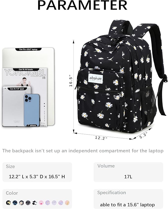 abshoo Classical Basic Travel Backpack - Image 6