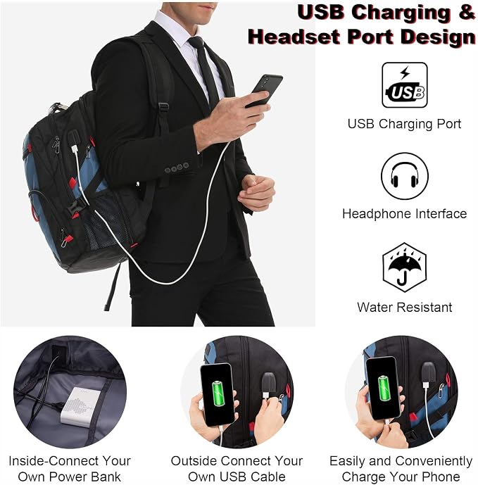 LOVEVOOK Travel Laptop Backpack Waterproof Anti Theft Backpack - Image 6